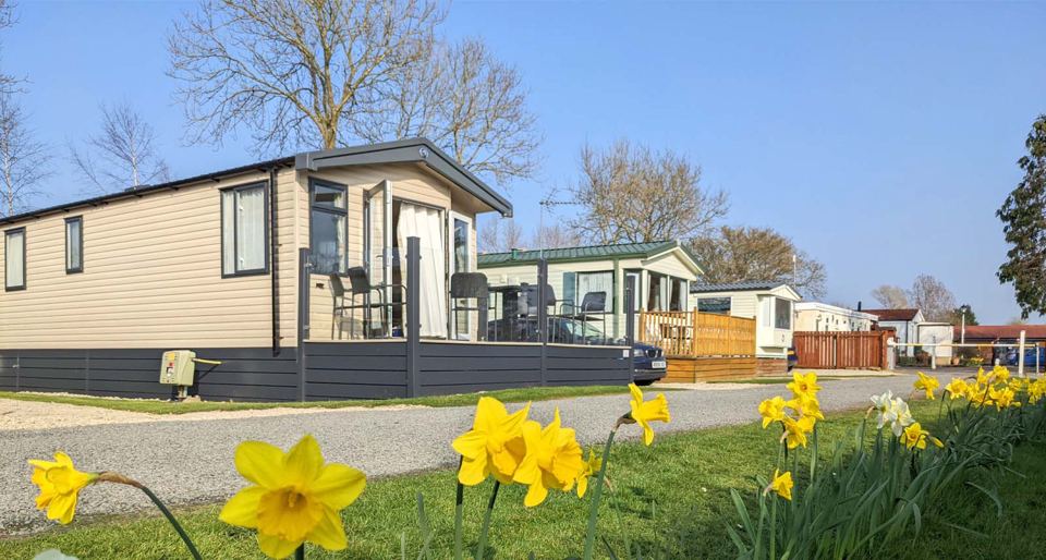 Holiday home with decking