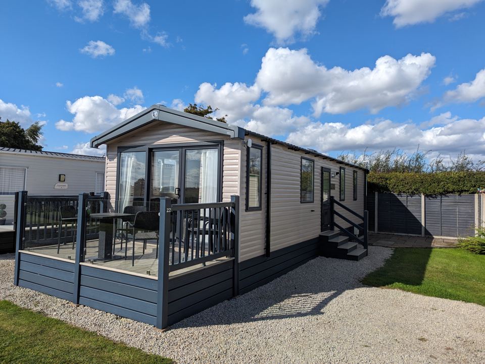 Holiday home with decking