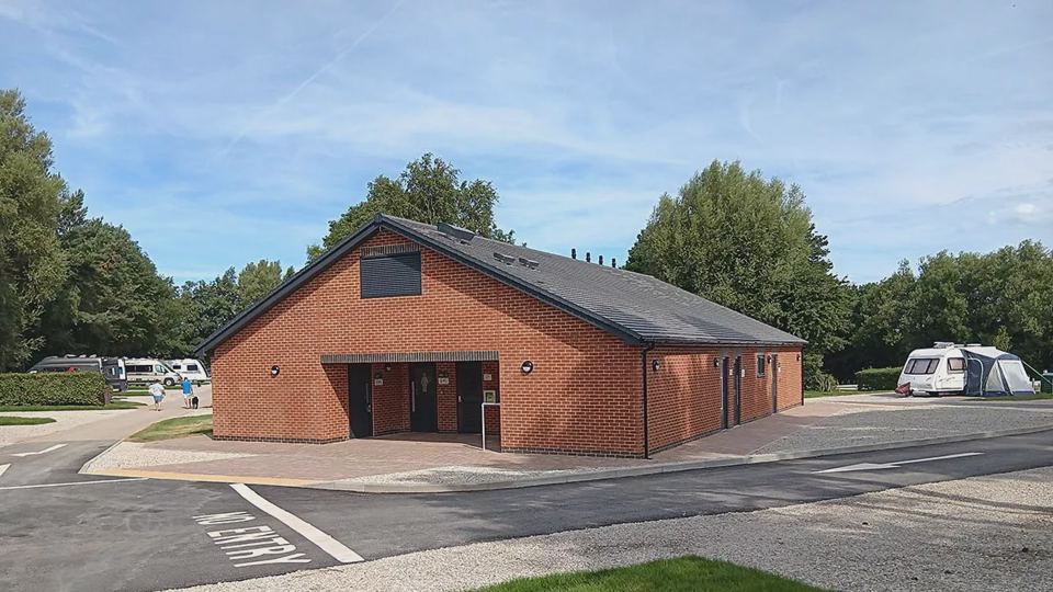 New brick toilet block