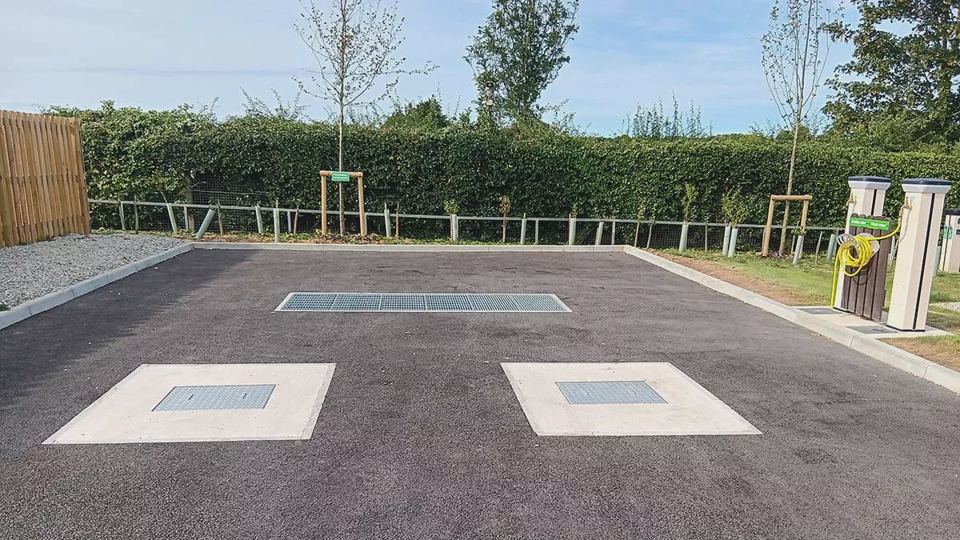 Service point drive-over