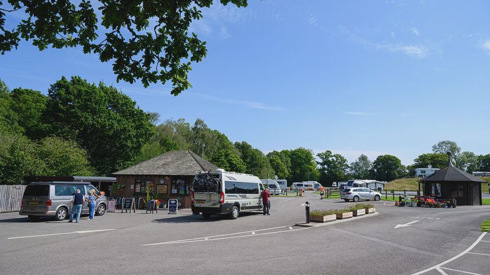 Pitches near the site buildings