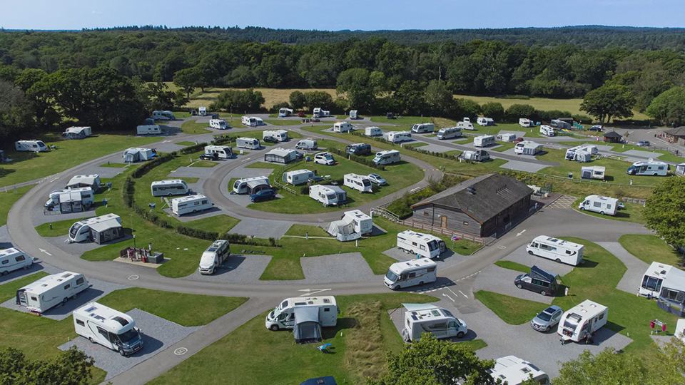 Aerial view of the circular site