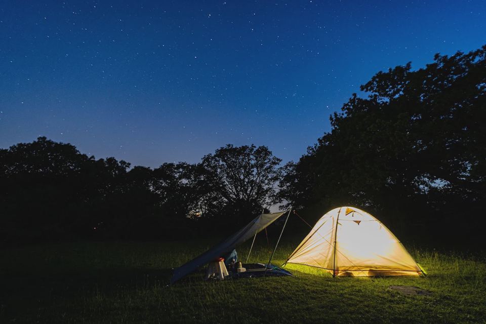Tent under the stars