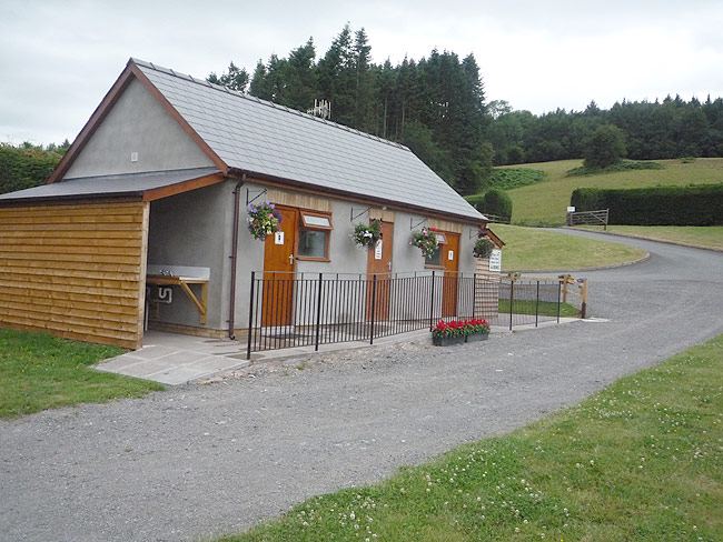 Shower and toilet block