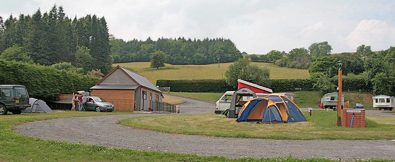 Tents on the grass loop