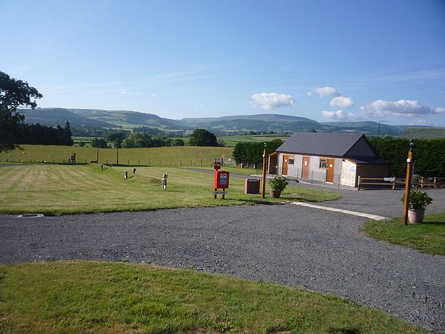 Toilet block and gravel pitches