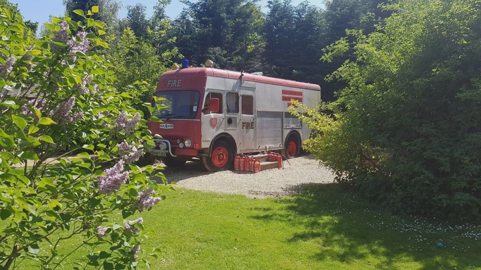 Converted fire engine