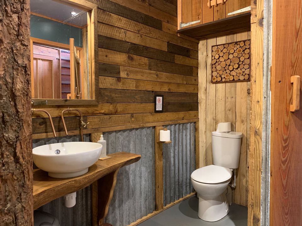 Shower room basin and loo