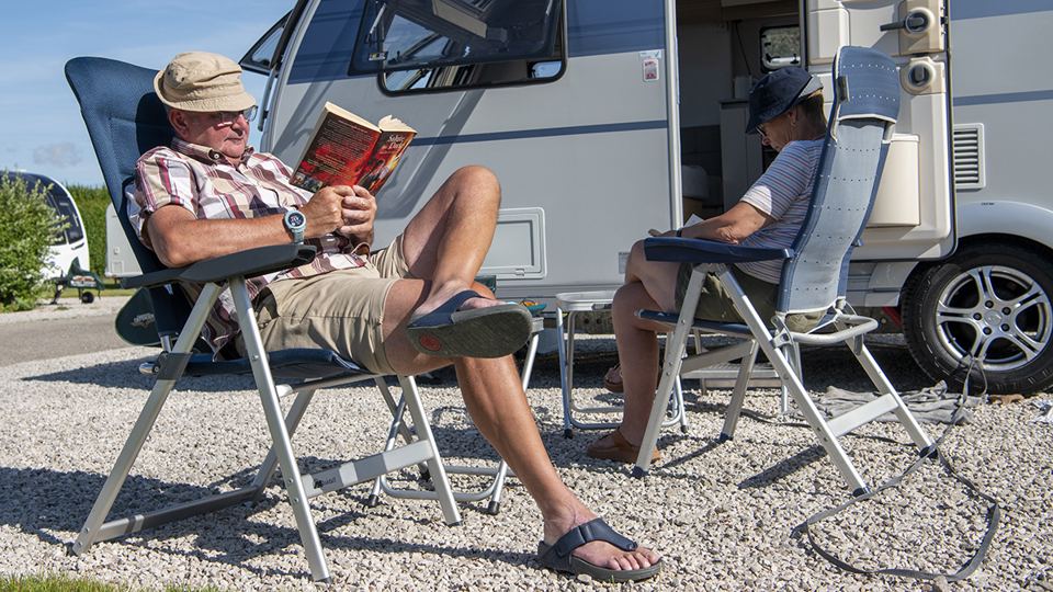 Chairs out on gravel