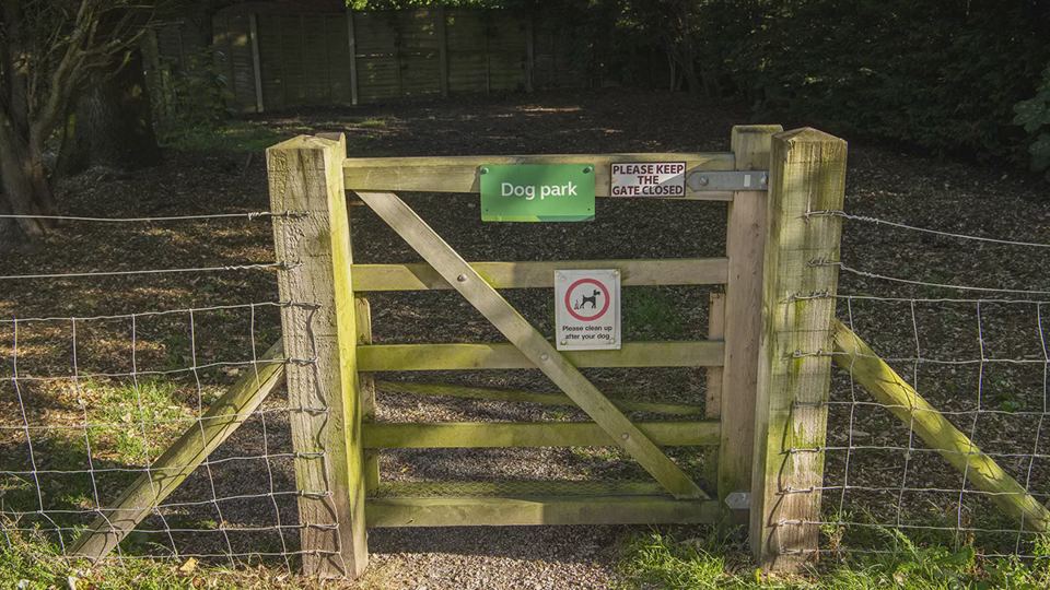 Dog park gate