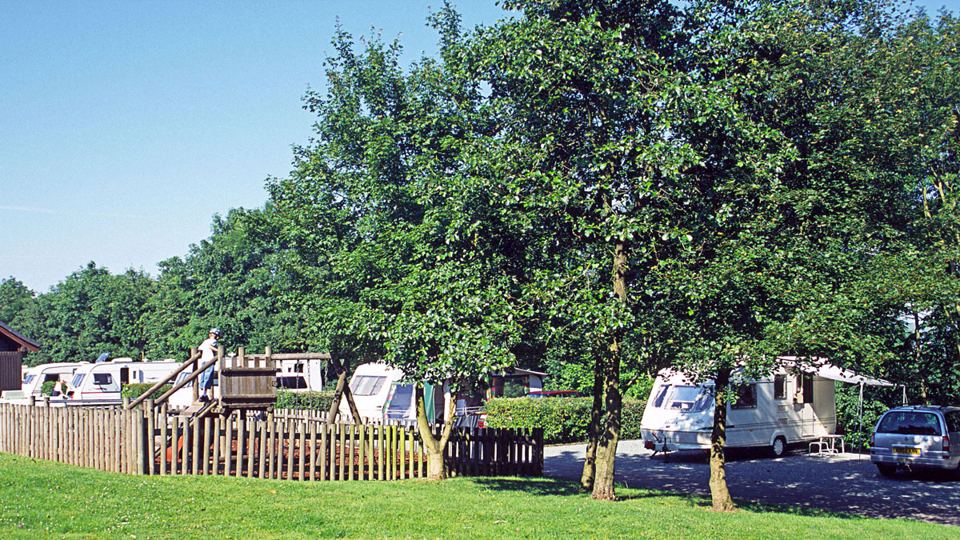 Play area beside pitches