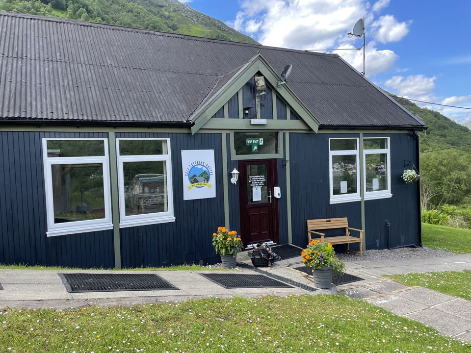 Reception and hostel building