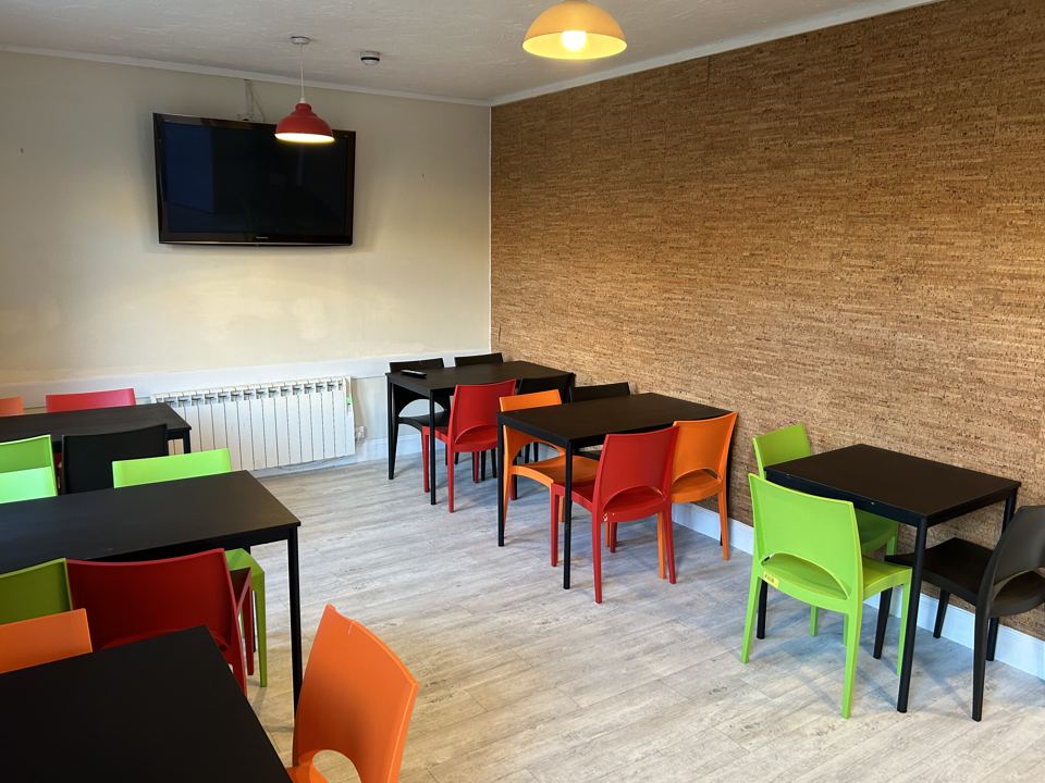 Hostel dining area