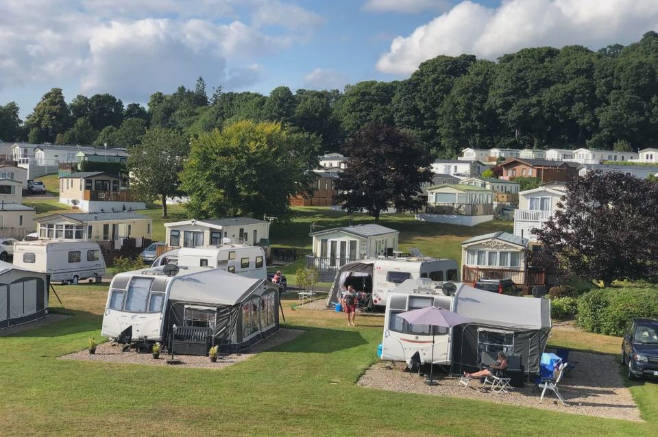 Touring pitches and caravans