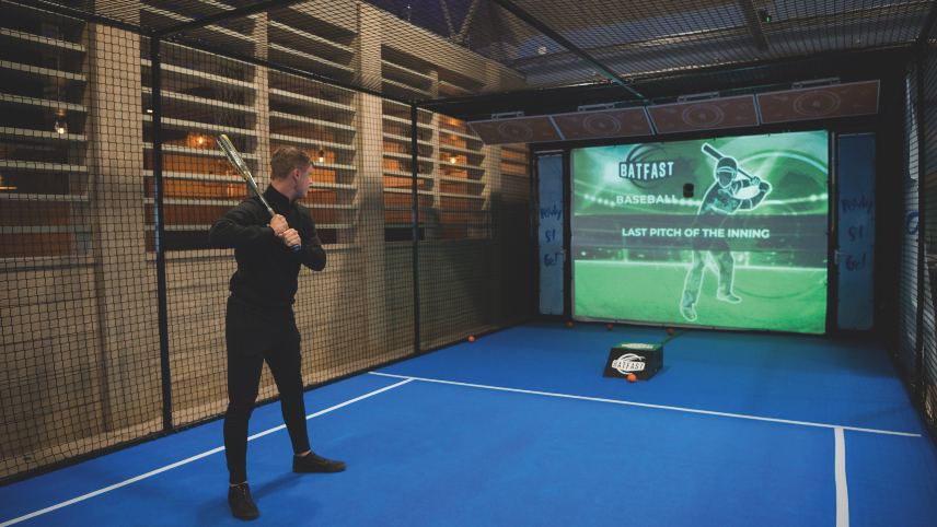 Indoor batting game