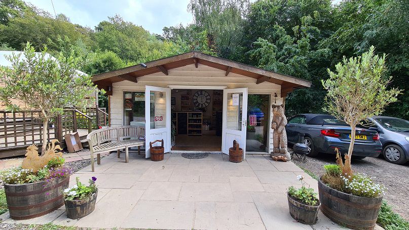 Honesty shop and coffee hut