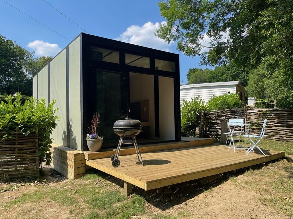 Lodge with deck and BBQ