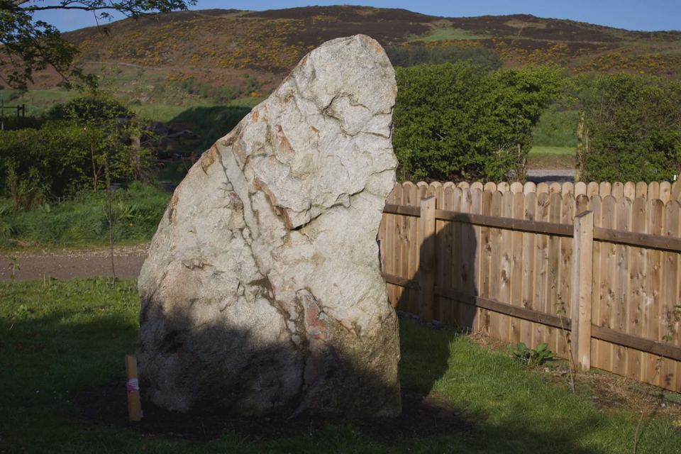 Standing stone by the play area