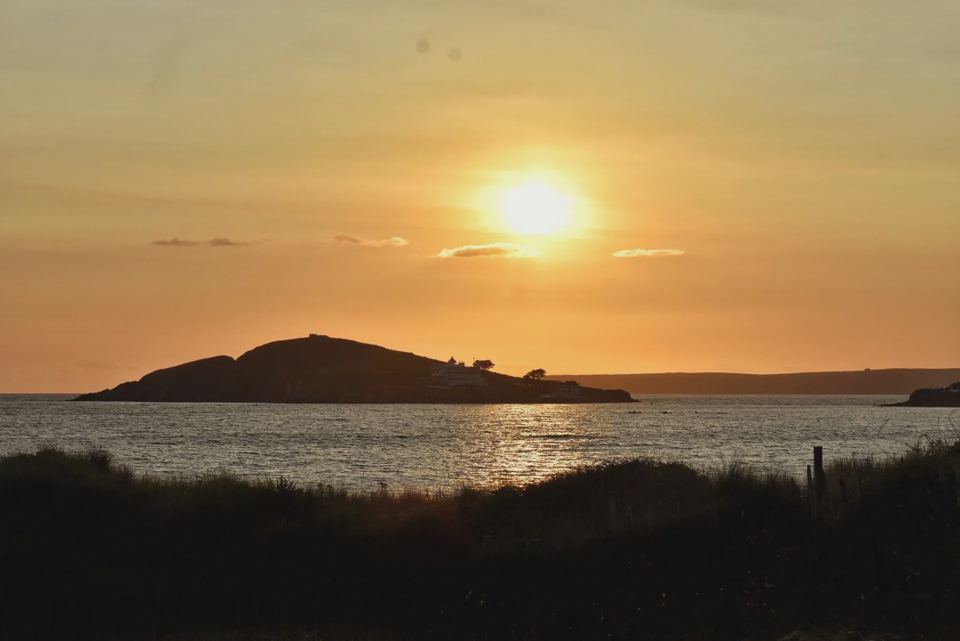 Estuary at sunset