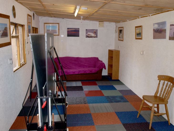 Relax room with table tennis
