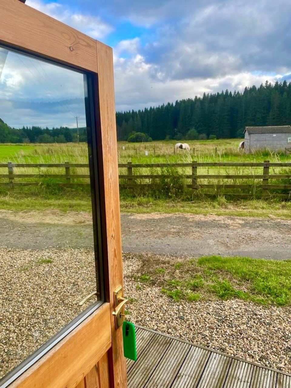 View from a pod door