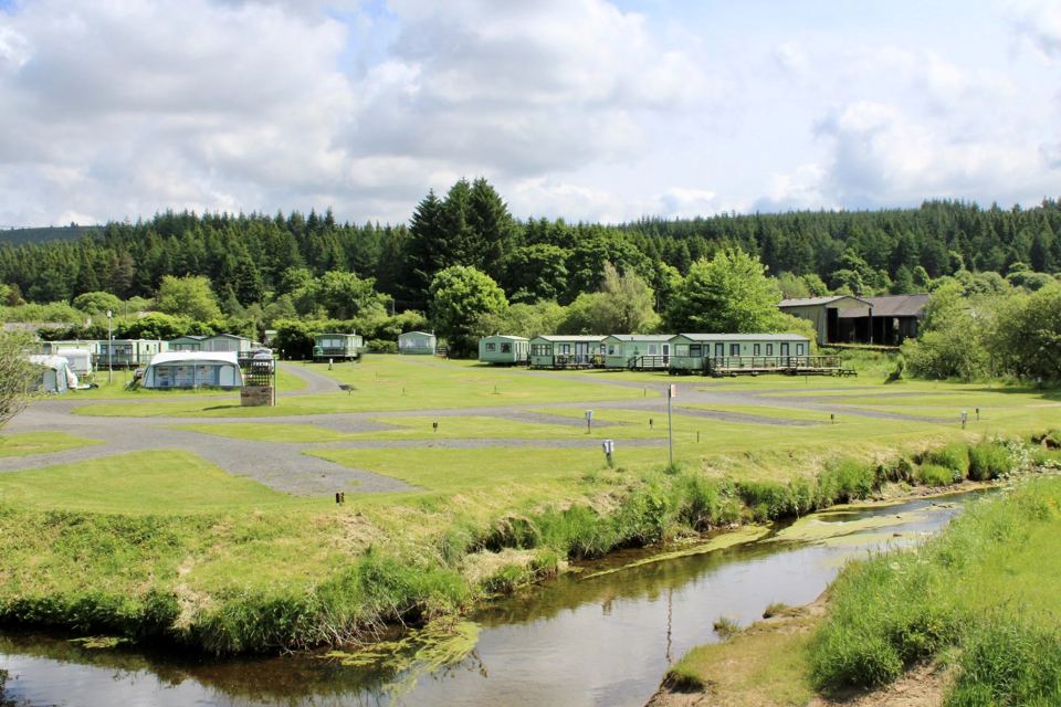 Touring pitches beside the stream
