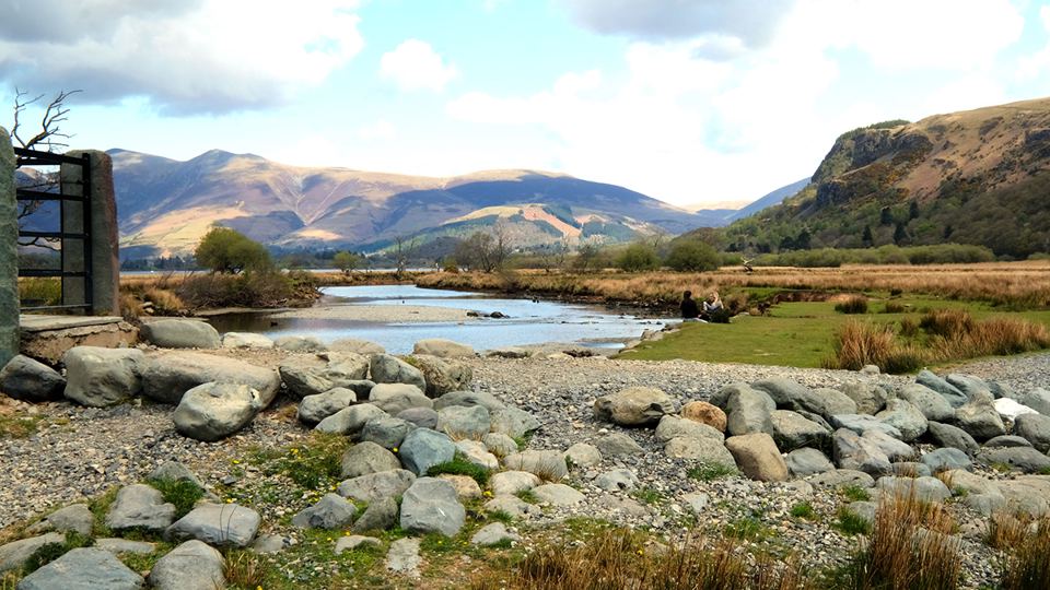 River and fells in the valley