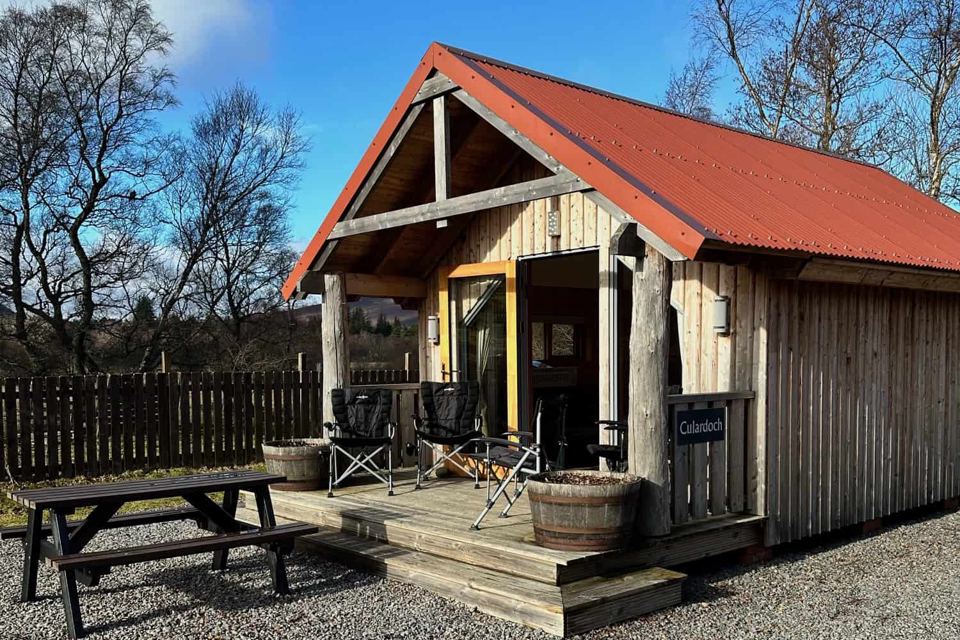 Camping pod with seating