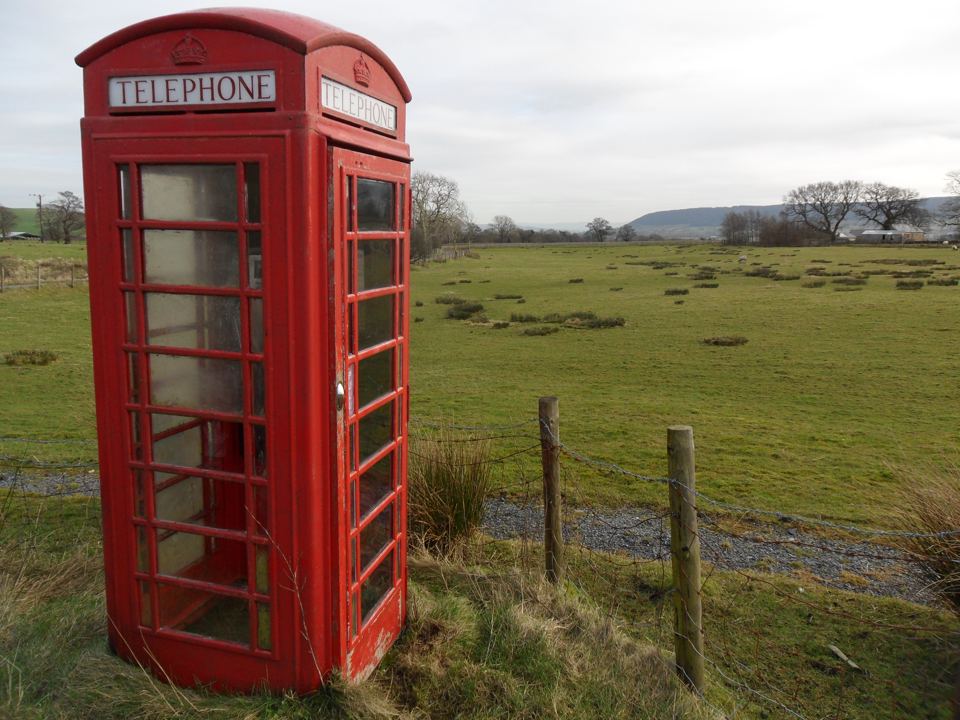 Phone box on the site