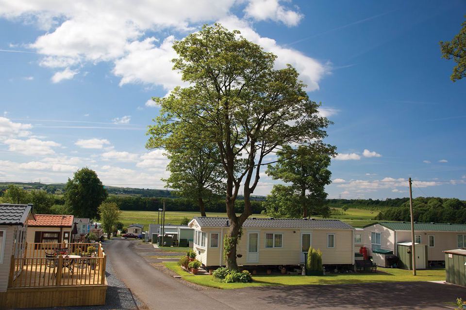 Caravans along the park road