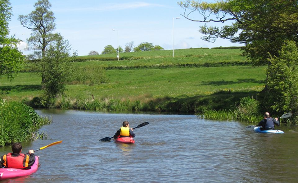 Kayaks on the canal