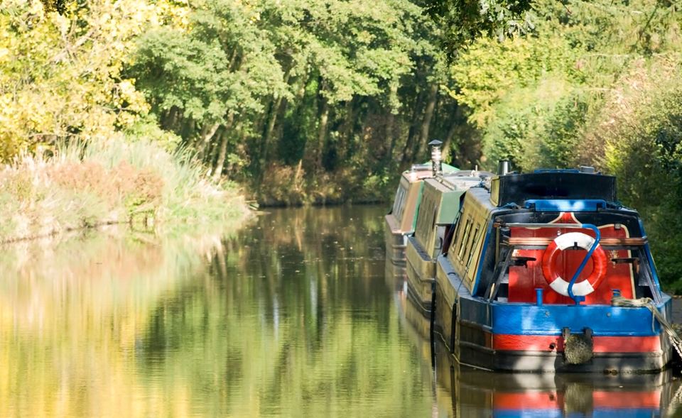 Narrowboat on the Lancaster Canal