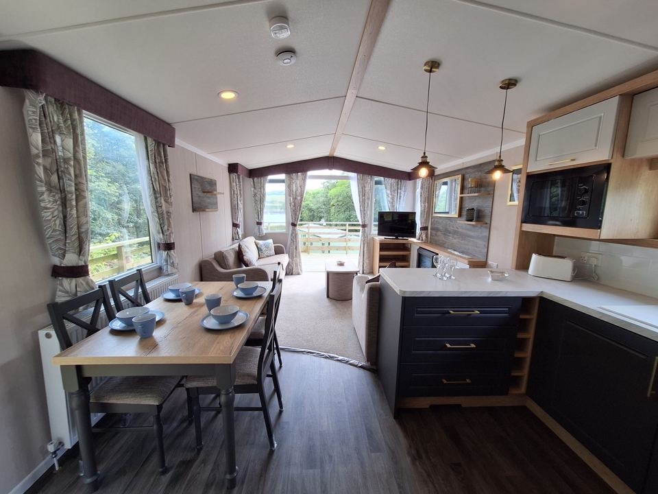 Open-plan lounge and dining