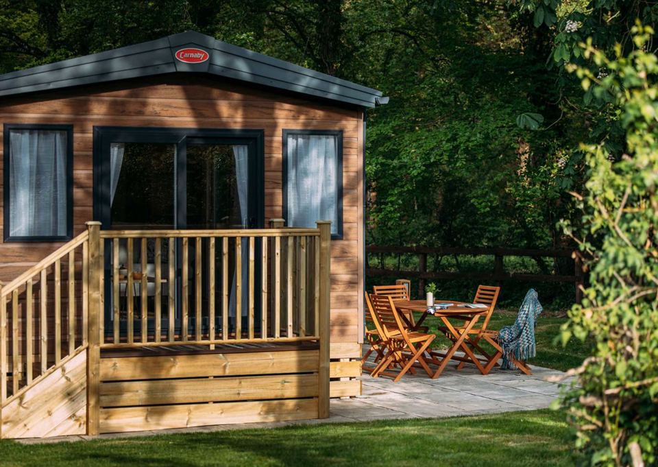 Holiday home with decking