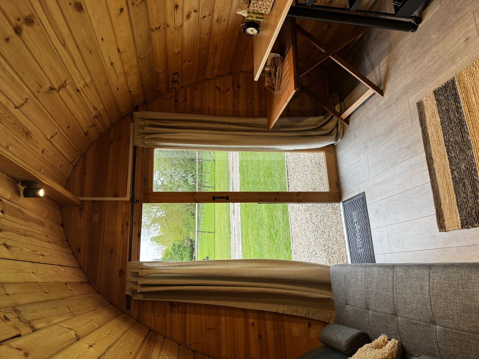 Pod interior with window