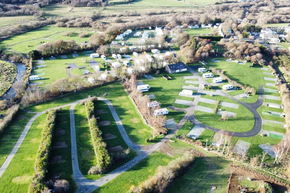 Aerial view of the park