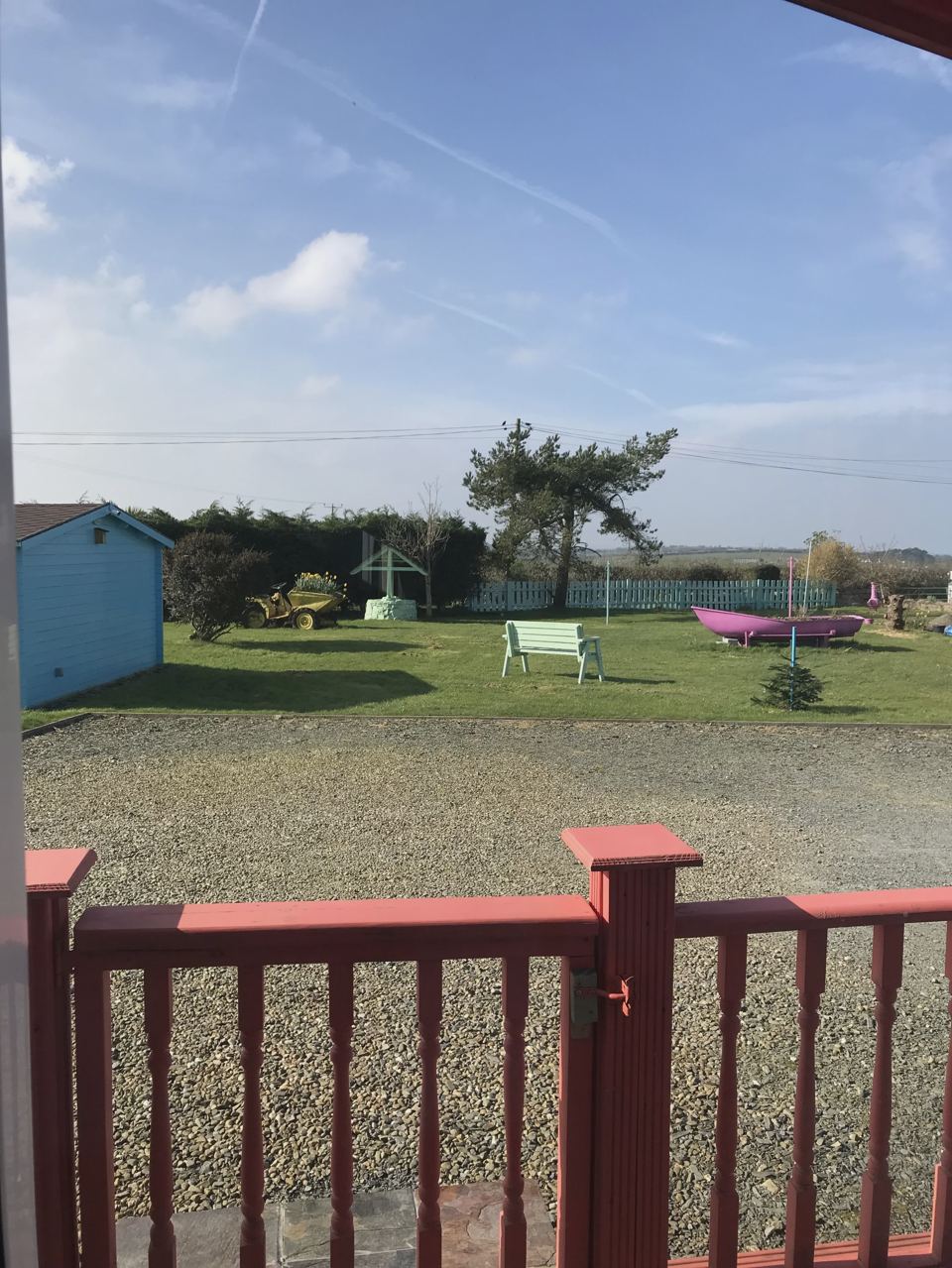 View from the cabin decking