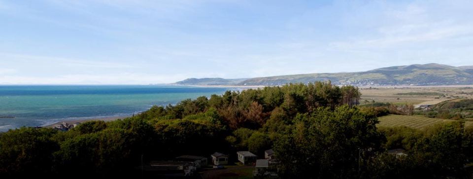 Cardigan Bay from above the park