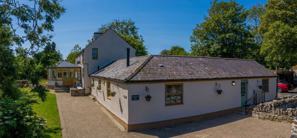 Cottage and courtyard