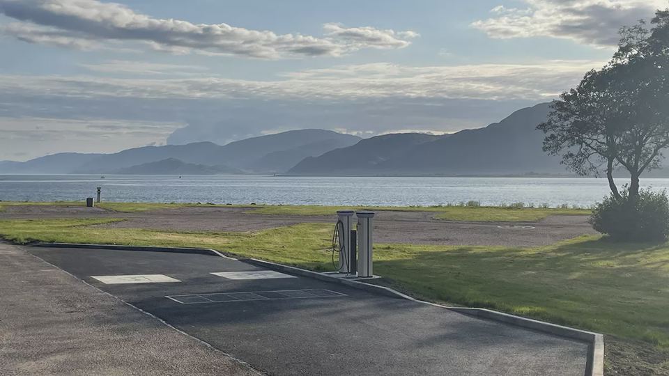 New pitch and loch view