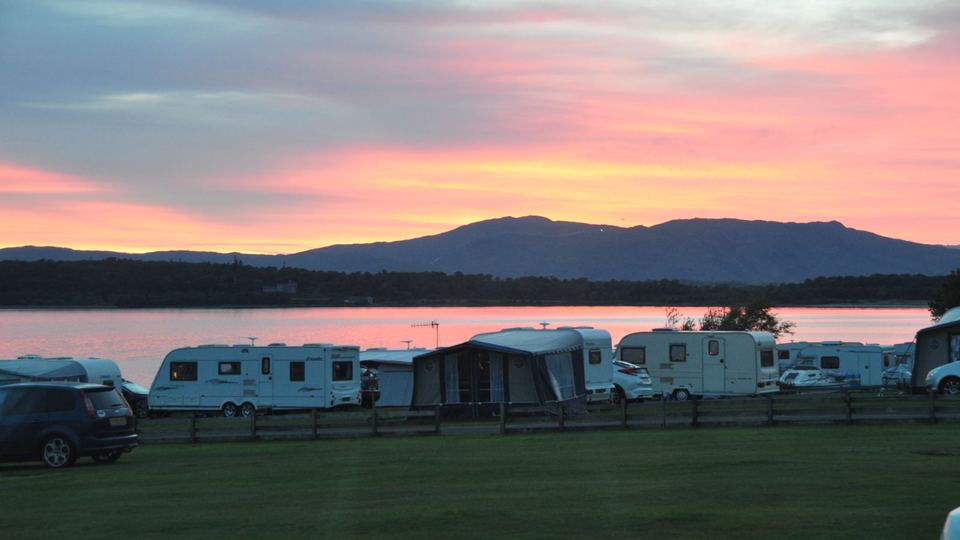 Sunset over the loch