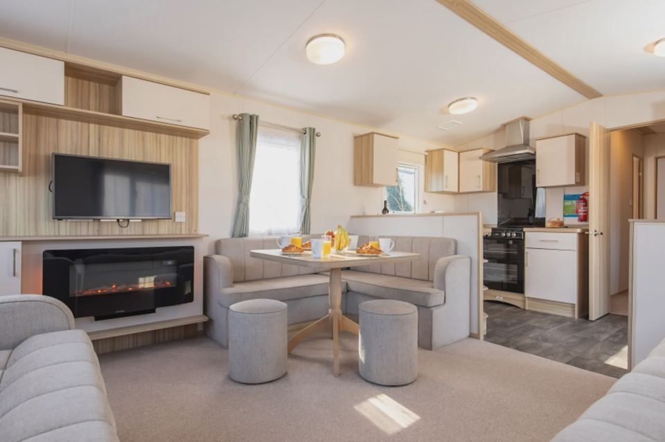Caravan living area