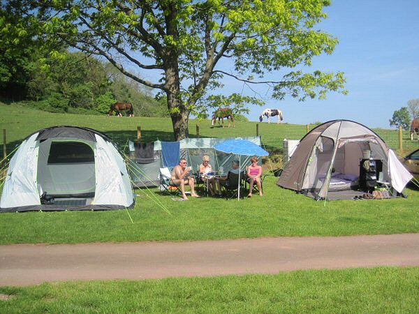 Tents on the camping field