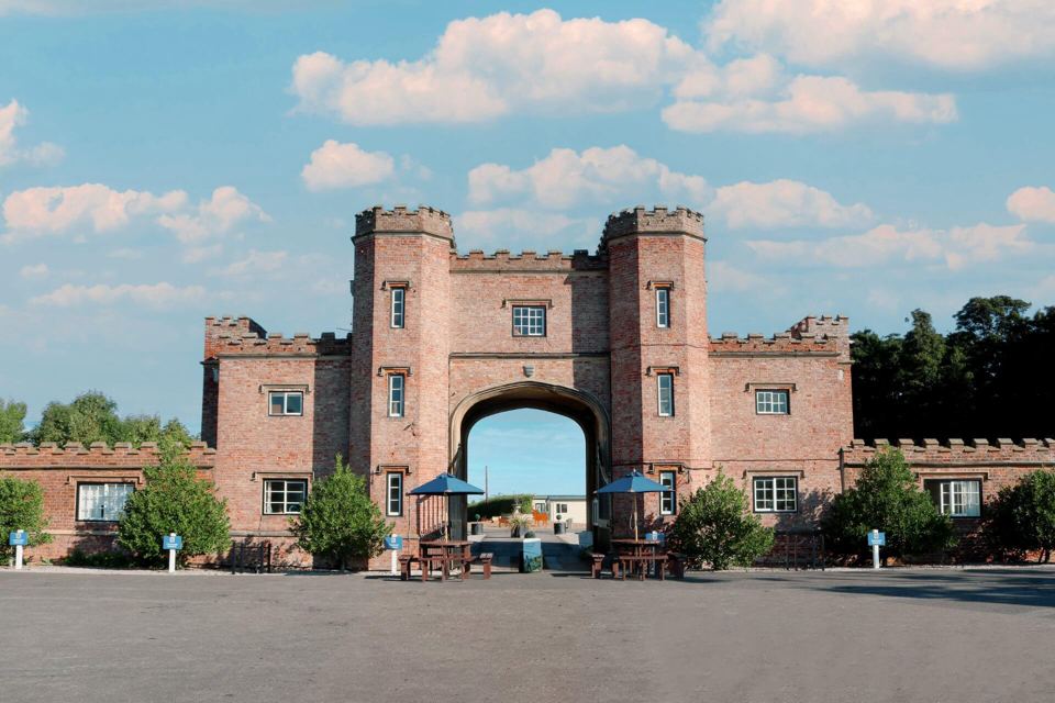 Gatehouse at the park entrance