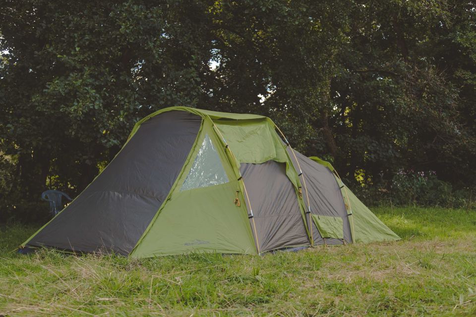 Large tent on the grass field