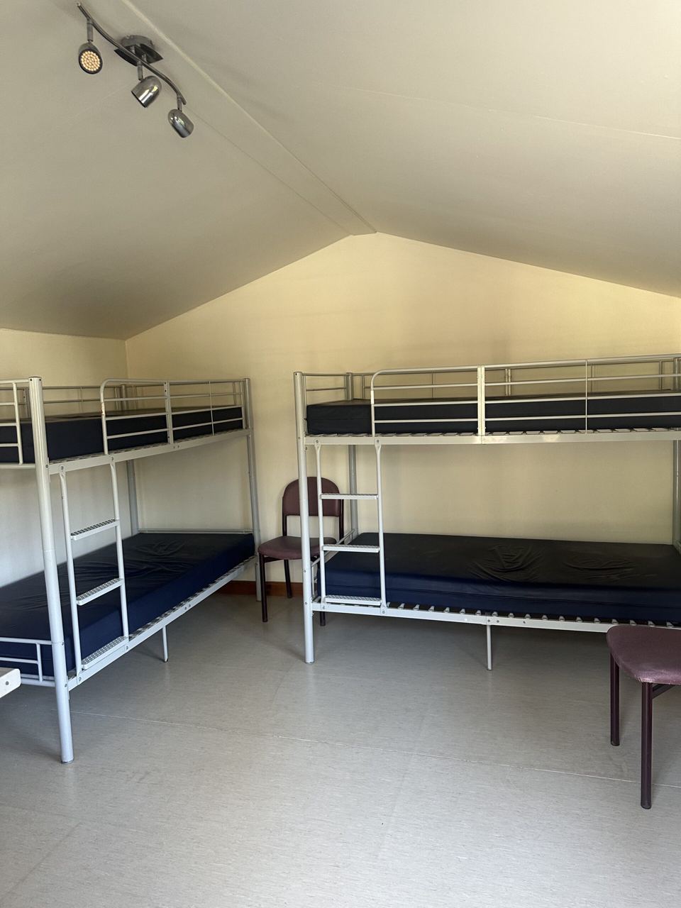Bunk beds in a hut