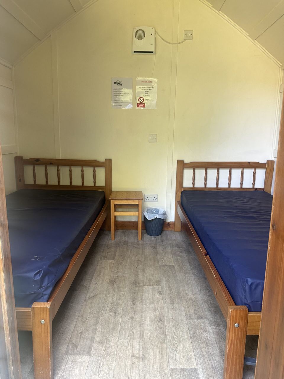 Two beds in a cabin