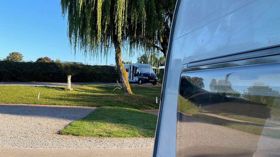 Pitches seen from a motorhome