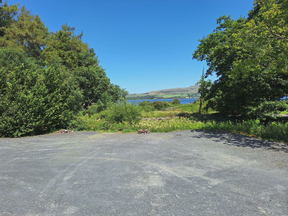 Parking area looking to the lake