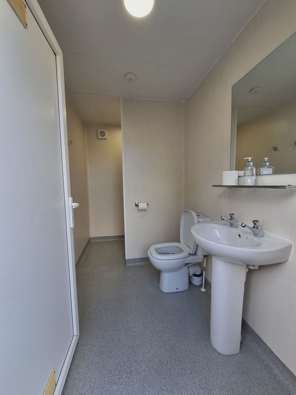Toilet and basin